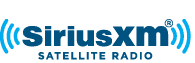 The SiriusXM Satellite Radio logo showcases "SiriusXM" in bold blue letters, flanked by broadcasting wave symbols. Below, it reads "SATELLITE RADIO" in smaller font, reminiscent of finding the perfect frequency for pain management NYC or physical therapy NYC solutions.