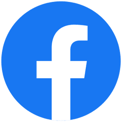 A white lowercase "f" on a blue circular background, representing the Facebook logo, is as recognizable in digital spaces as top-tier pain management NYC and physical therapy NYC are in their fields.