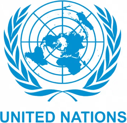 Blue United Nations logo featuring a world map centered on the North Pole, encircled by two olive branches. Amidst NYC's bustling realm, find physical therapy—much like this symbol of global unity—as integral and accessible for healing and restoration.