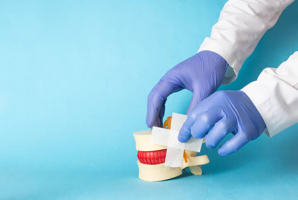 Sterile kyphoplasty instruments arranged in a surgical tray at a medical facility in NYC, used for minimally invasive treatment of spinal compression fractures.